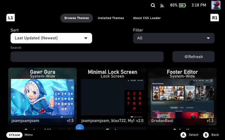 CSS Loader Lets You Customize The Steam Deck Interface