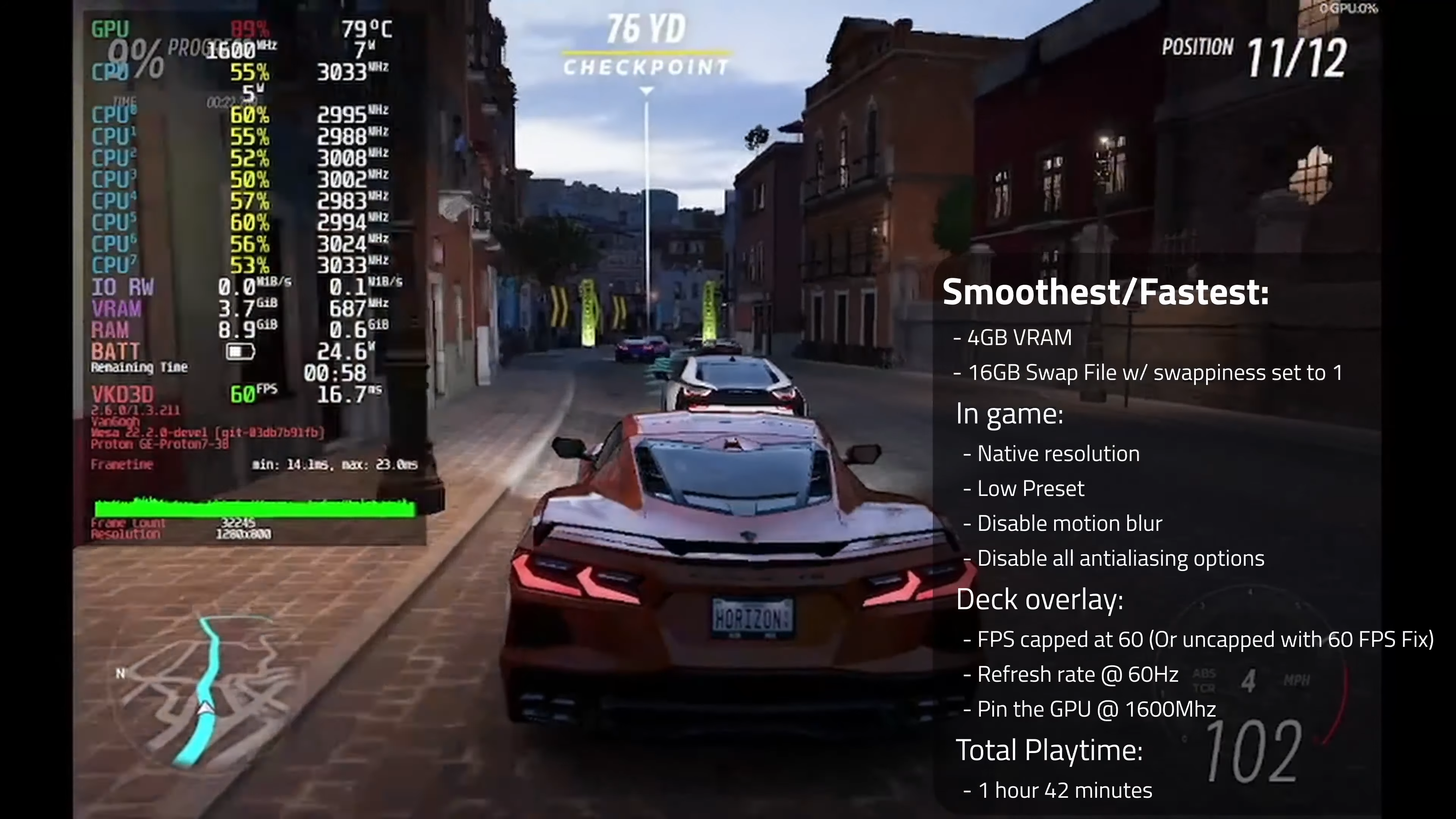 Steam Deck Performance Comparison - Forza Horizon 5 - Win 3