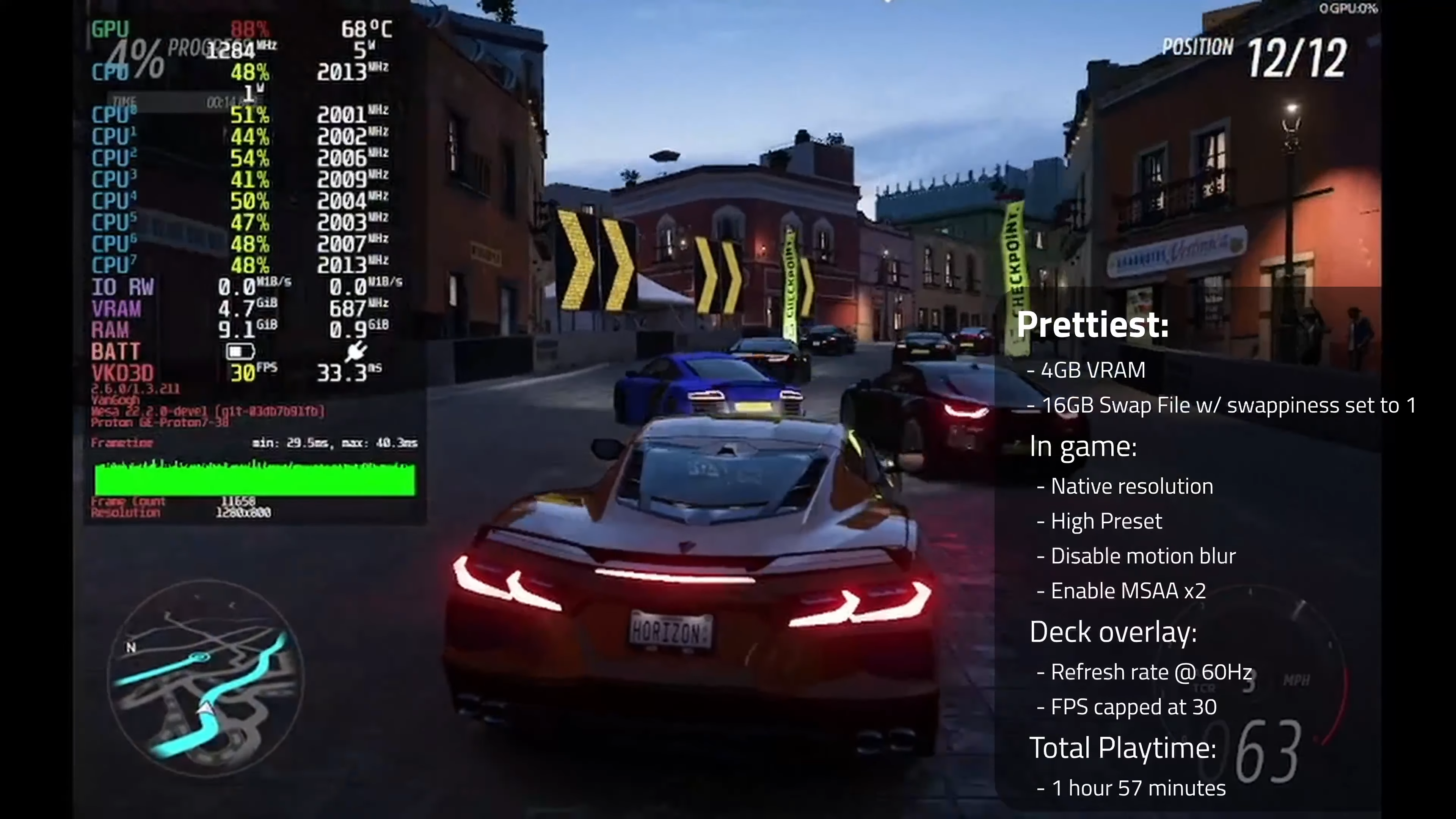 Forza Horizon 5 - Hot Wheels - (Valve Steam Deck) - Framerate