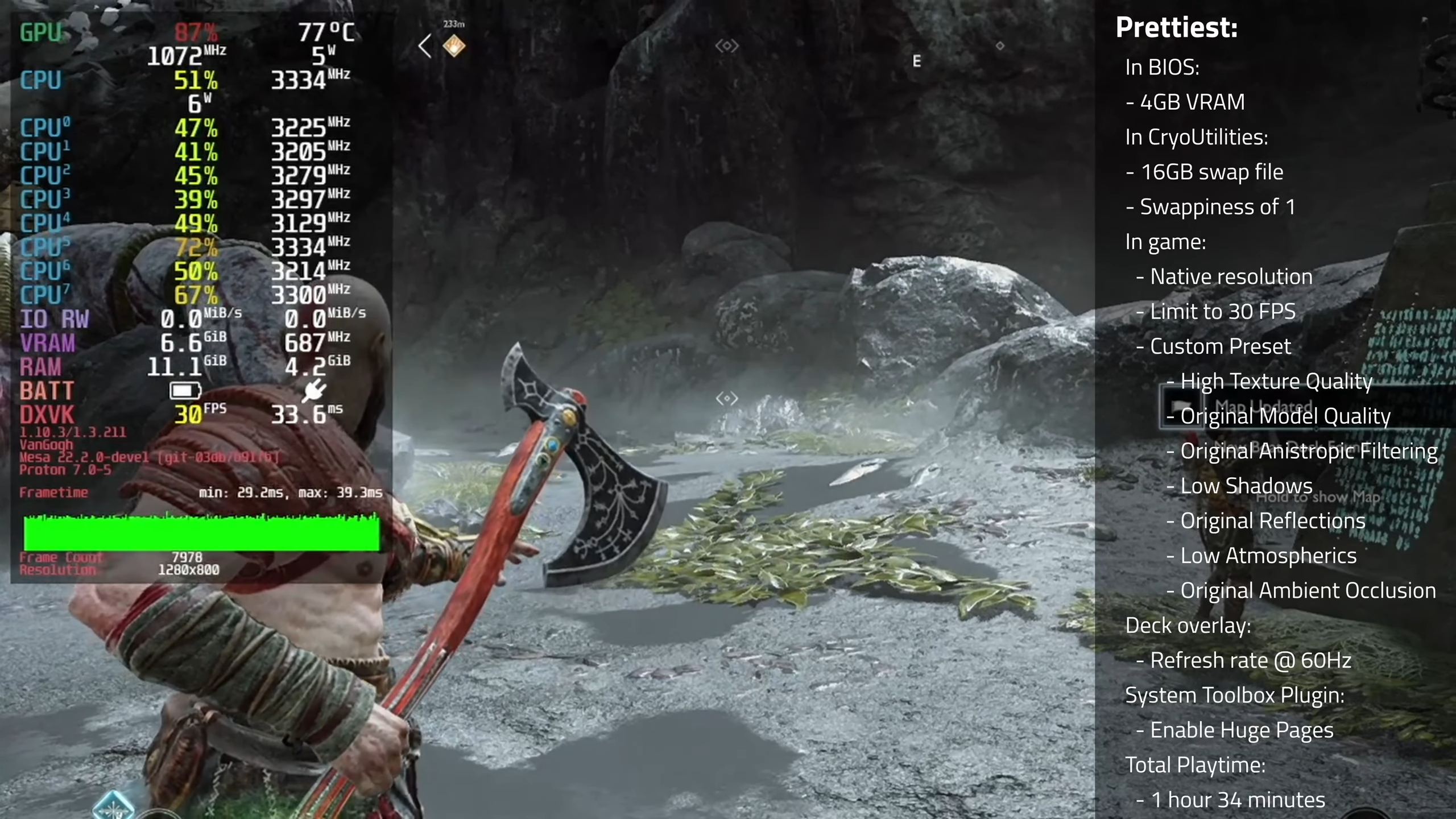 God of War PC's best settings for high FPS