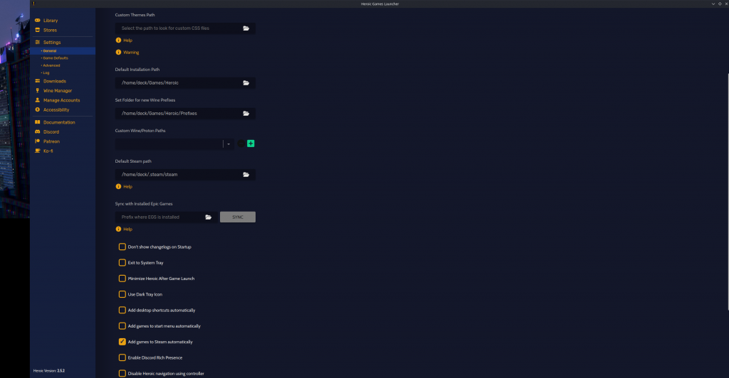 heroic games launcher steam deck epic games gog add games to steam automatically