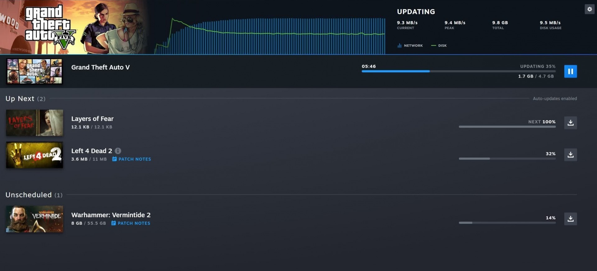 Steam download system updated