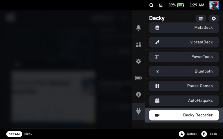 Record Your Screen With Decky Recorder Steam Deck Plugin