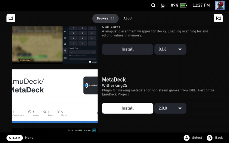 Get Emulation Games Metadata With MetaDeck Steam Deck Plugin