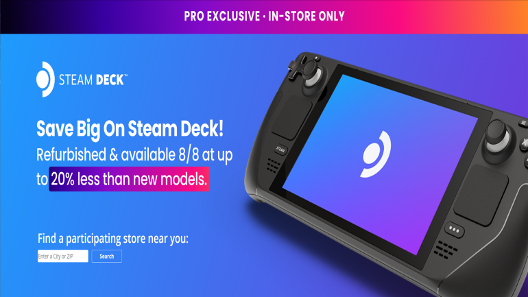 Gamestop To Start Selling Refurbished Steam Deck August 8th