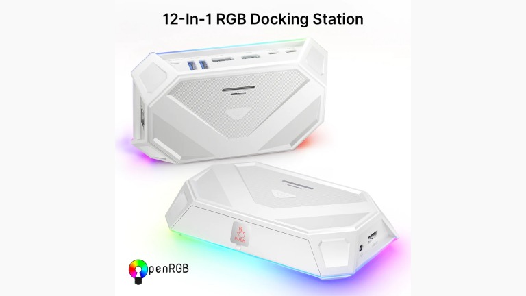 The 12 In 1 JSAUX RGB Dock Releases In White
