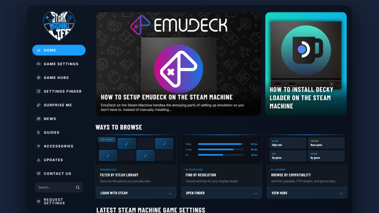 steam machine life website